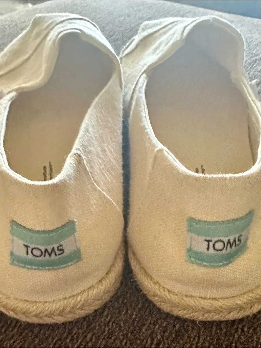 TOMS Women's Slip-On Espadrilles in Cream Canvas